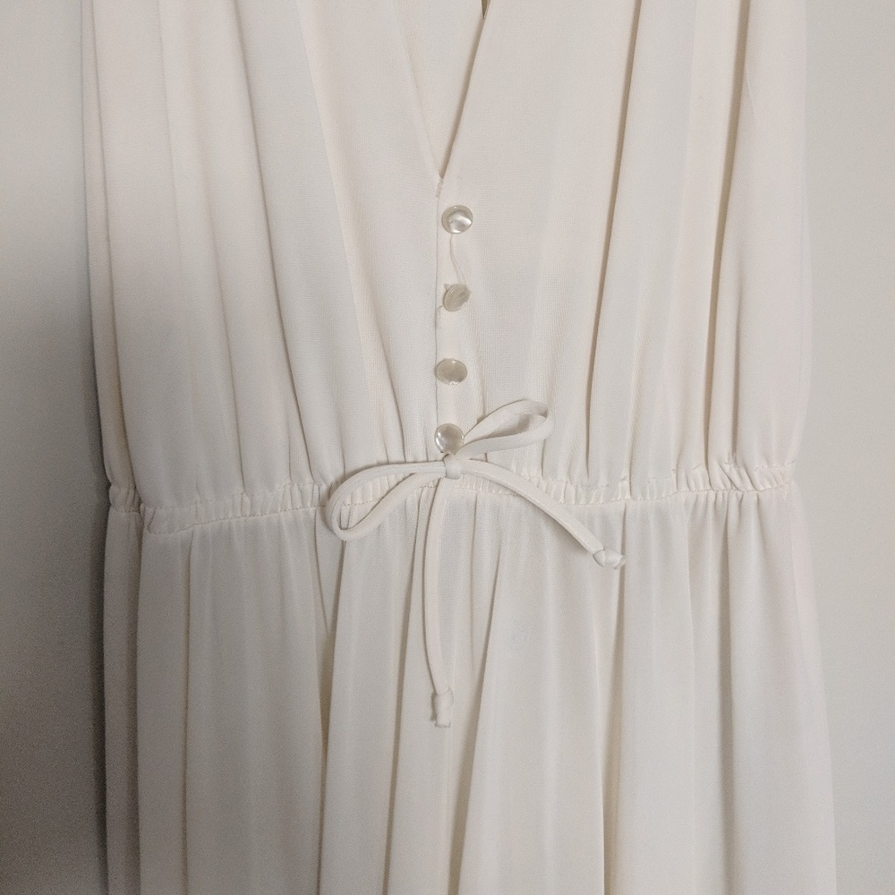 Vintage Cream Maxi Dress